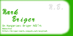 mark briger business card